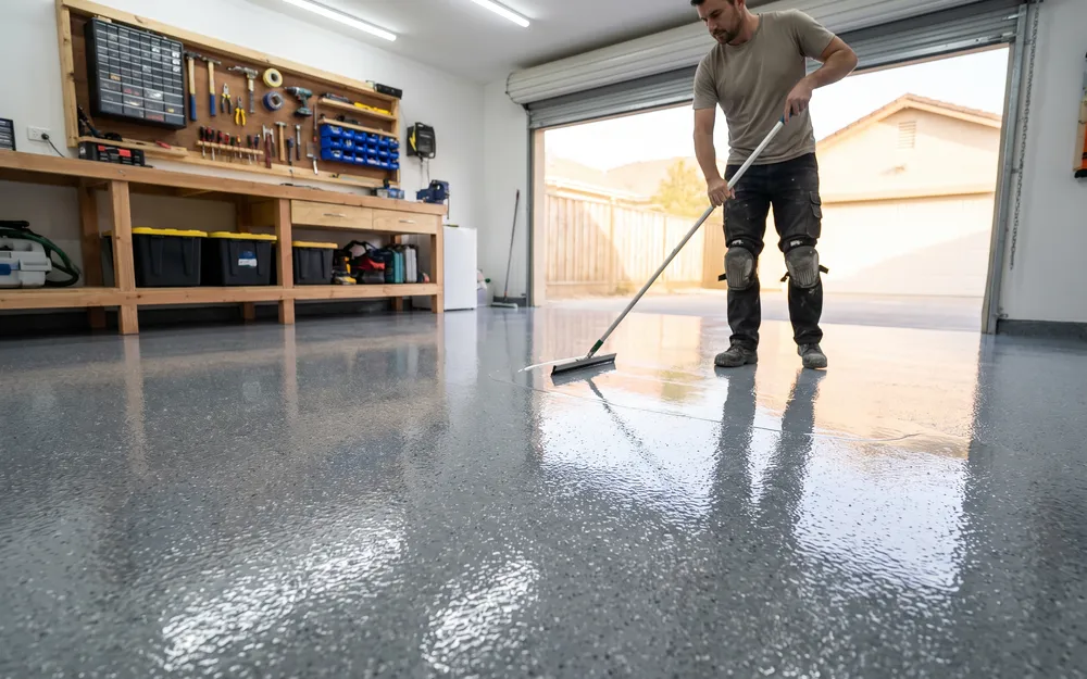 Epoxy Floor Coating by BA Sidewalk Restoration in Oakland, CA