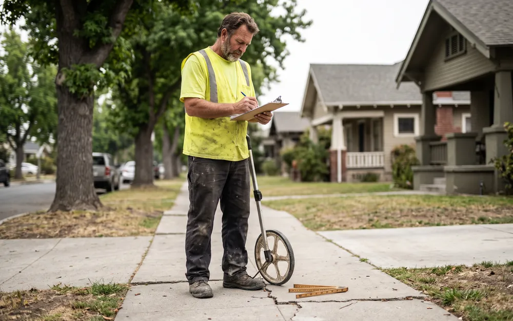 Sidewalk Survey and Certification by BA Sidewalk Restoration in Oakland, CA